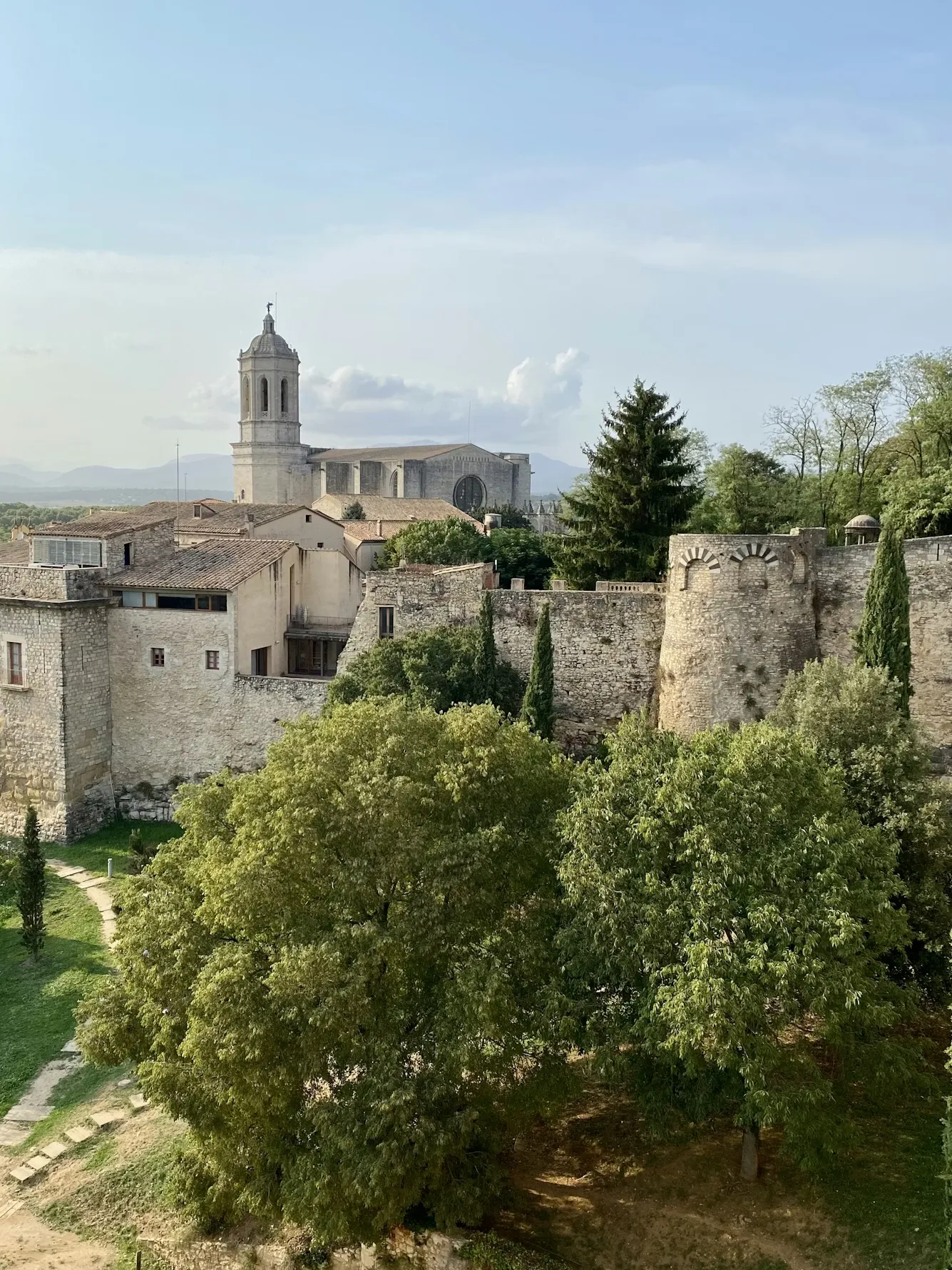 Girona old town and cathedral